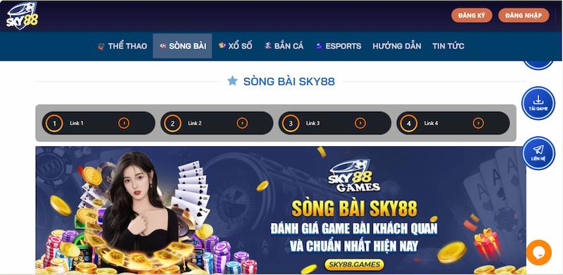 Những ưu điểm nổi trội của trang web Sky88